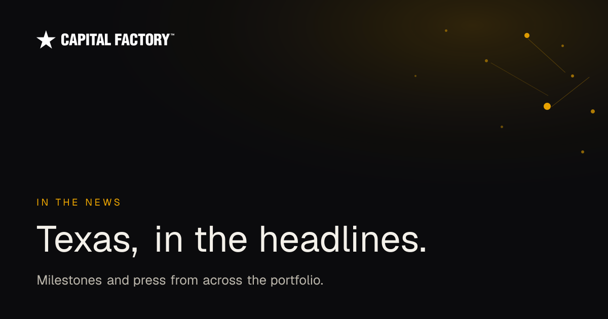 In the News — Capital Factory